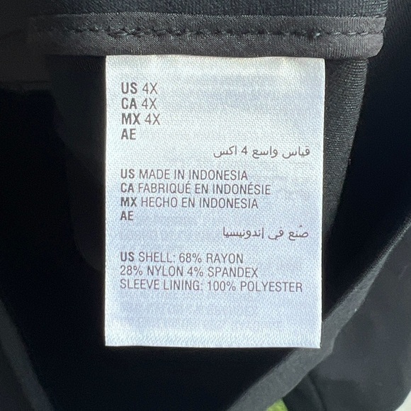 🆕 ON 34th Plus Size Black Ponte Blazer Jacket Women’s 4X Classic Workwear Office - Picture 14 of 17